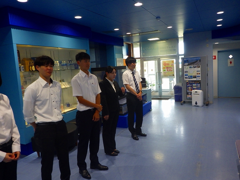 深層水活用施設を見学しました