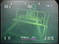 水深384メートルの深海で撮影された取水口の写真