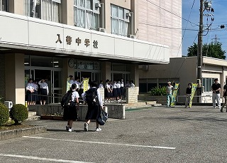 6月18日（水曜日）入善中学校